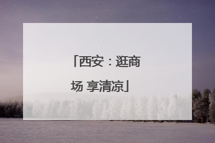 西安：逛商场 享清凉