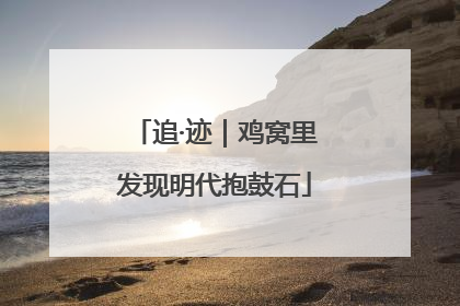 追·迹｜鸡窝里发现明代抱鼓石