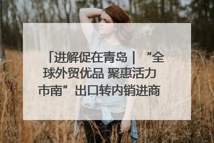 进解促在青岛｜“全球外贸优品 聚惠活力市南”出口转内销进商超专场活动启动