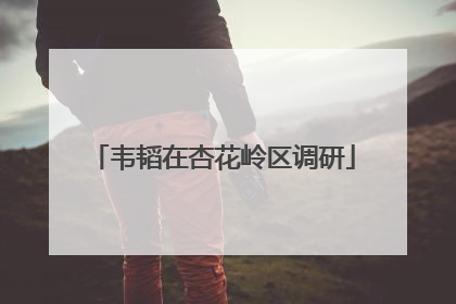 韦韬在杏花岭区调研