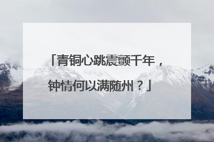 青铜心跳震颤千年，钟情何以满随州？