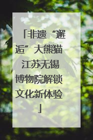 非遗“邂逅”大熊猫 江苏无锡博物院解锁文化新体验