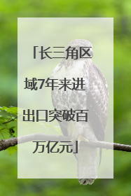 长三角区域7年来进出口突破百万亿元