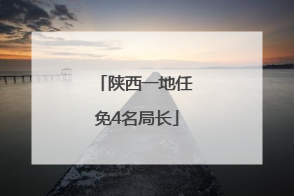陕西一地任免4名局长