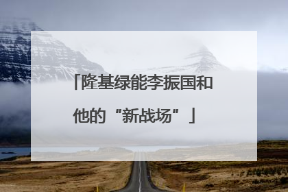 隆基绿能李振国和他的“新战场”