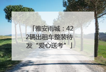 雅安雨城：422辆出租车整装待发“爱心送考”