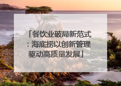 餐饮业破局新范式：海底捞以创新管理驱动高质量发展