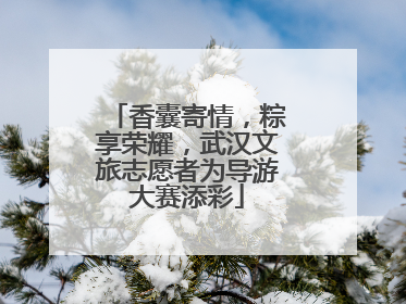 香囊寄情，粽享荣耀，武汉文旅志愿者为导游大赛添彩