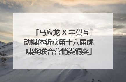 马应龙 X 丰巢互动媒体斩获第十六届虎啸奖联合营销类铜奖