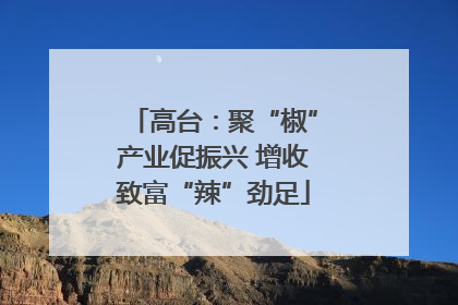 高台：聚“椒”产业促振兴 增收致富“辣”劲足