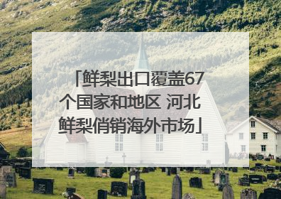 鲜梨出口覆盖67个国家和地区 河北鲜梨俏销海外市场