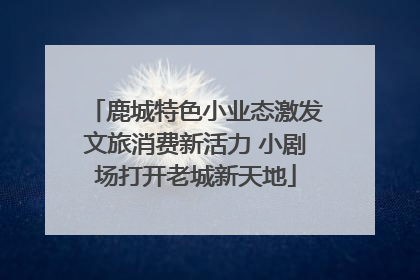 鹿城特色小业态激发文旅消费新活力 小剧场打开老城新天地
