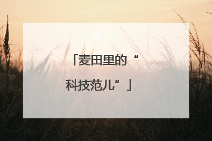 麦田里的“科技范儿”