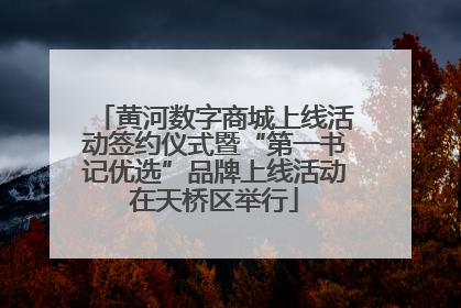 黄河数字商城上线活动签约仪式暨“第一书记优选”品牌上线活动在天桥区举行