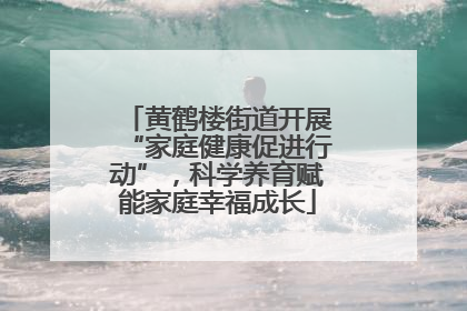 黄鹤楼街道开展“家庭健康促进行动”，科学养育赋能家庭幸福成长