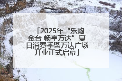2025年“乐购金台 畅享万达”夏日消费季暨万达广场开业正式启幕