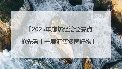 2025年廊坊经洽会亮点抢先看丨一展汇集多国好物