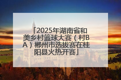 2025年湖南省和美乡村篮球大赛（村BA）郴州市选拔赛在桂阳县火热开赛