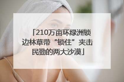 210万亩环绿洲锁边林草带“锁住”夹击民勤的两大沙漠